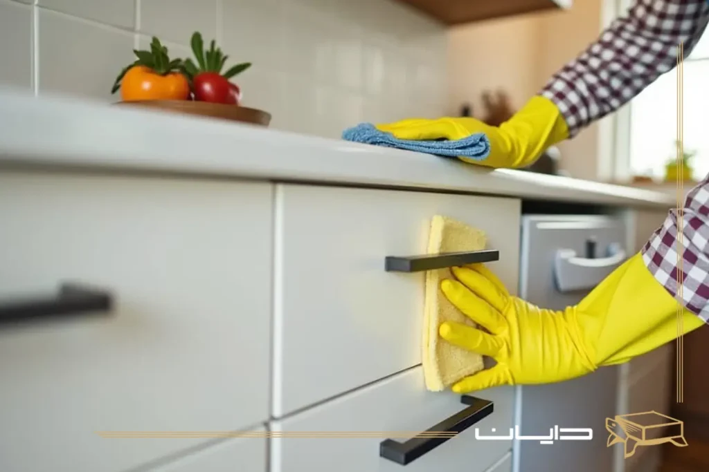 نگهداری و تمیز کردن سنگ روی کابینت؛ نکاتی برای افزایش عمر صفحه کابینت